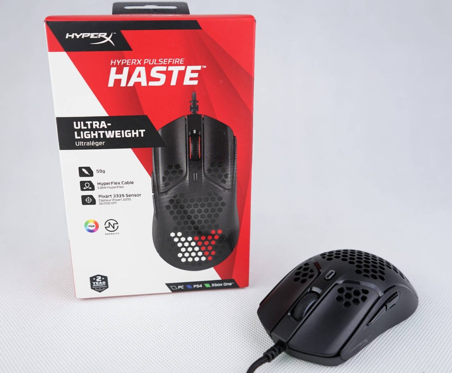 Unboxing and Review of HyperX Pulsefire Haste RGB Gaming Mouse | UnbxTech