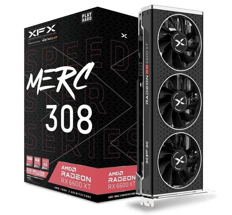 XFX Speedster MERC 308 Radeon RX 6600 XT Black